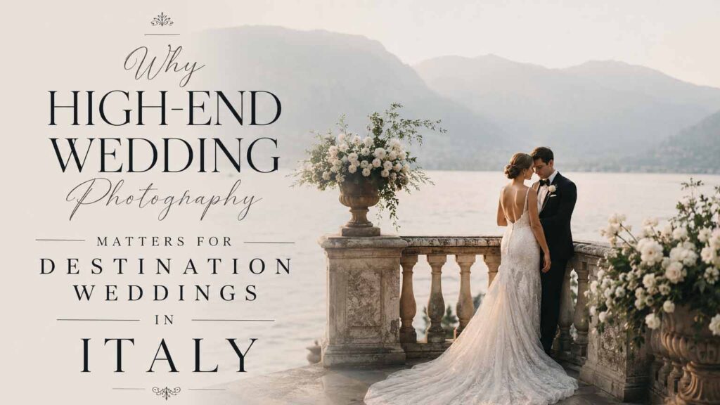 Perché Scegliere un Fotografo di Matrimonio di alta gamma in Italia