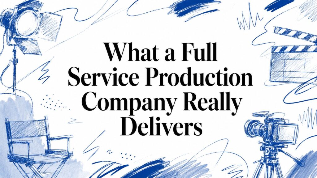 What a Full Service Production Company Really Delivers