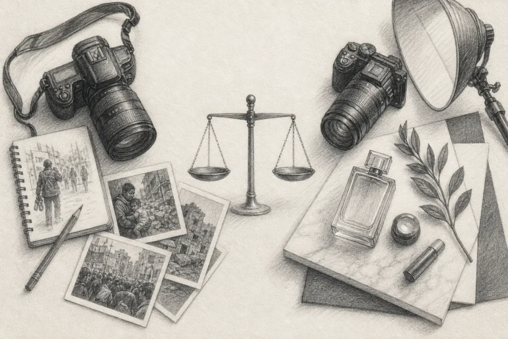 Editorial photography vs commercial photography, explained