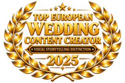 Top European Wedding Content Creator, Visual Storytelling Distinction 2025