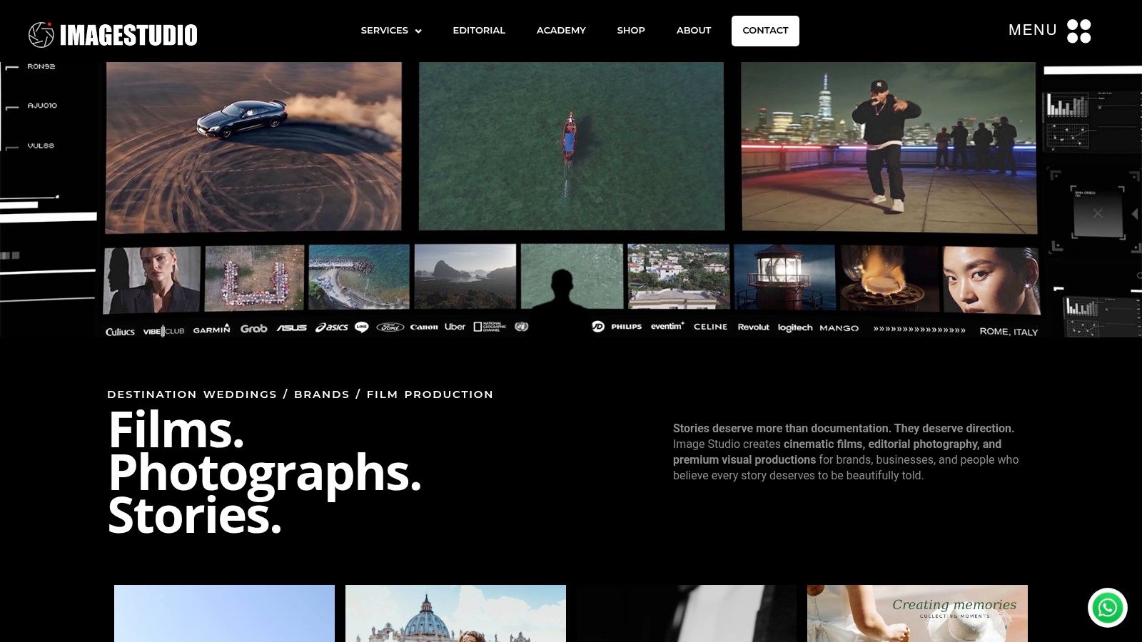 Commercial photography examples for brands and advertising campaigns