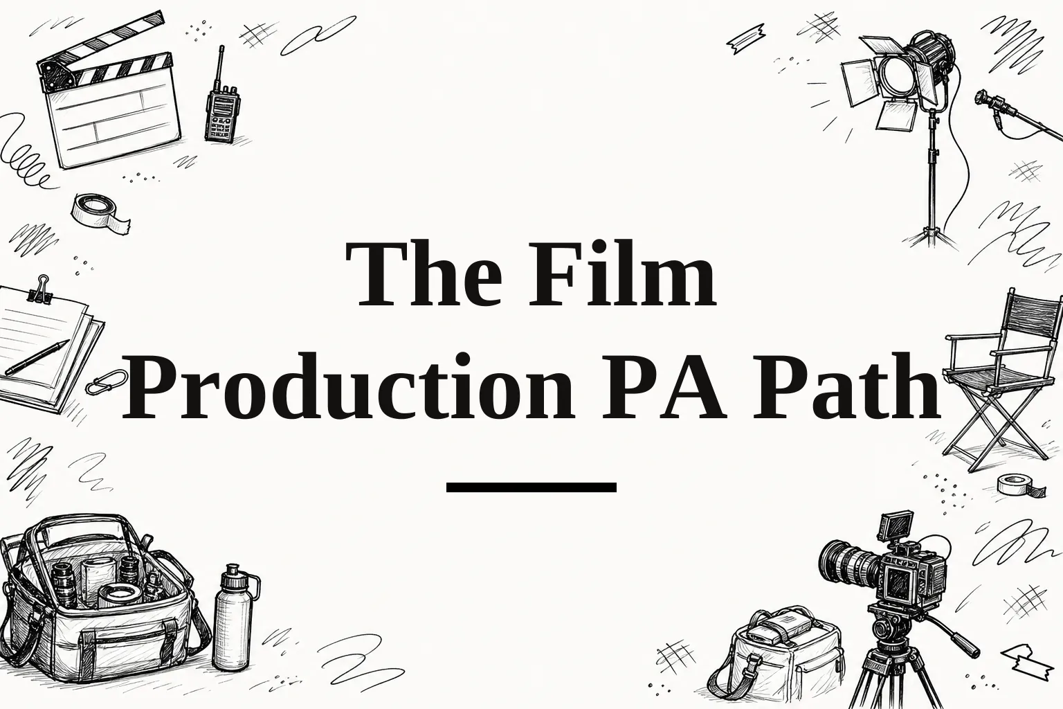 The PA film production path that doesn’t waste your first year