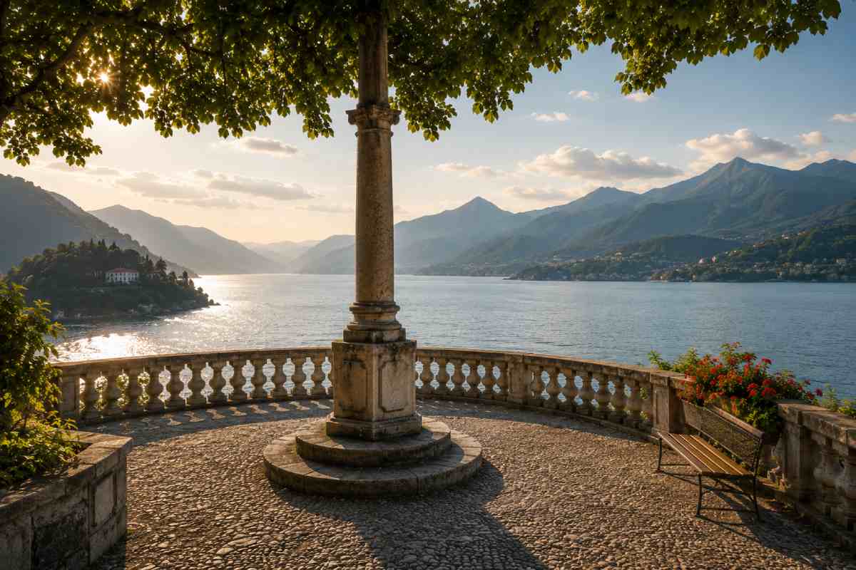 Punta Spartivento in Bellagio overlooking Lake Como and the surrounding mountains