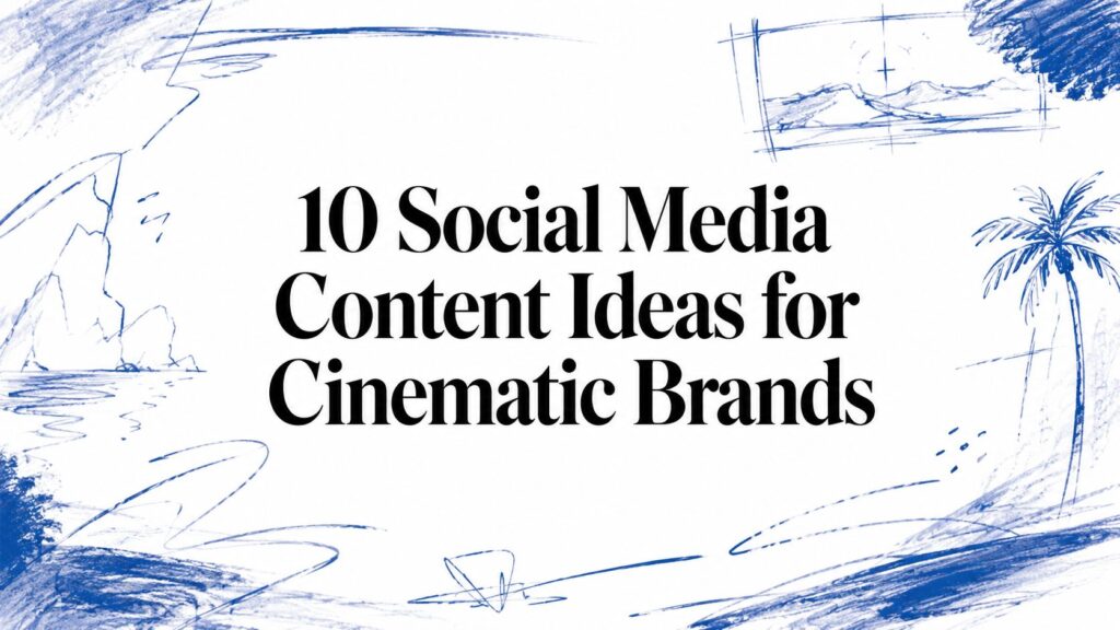 10 Social Media Content Ideas for Cinematic Brands