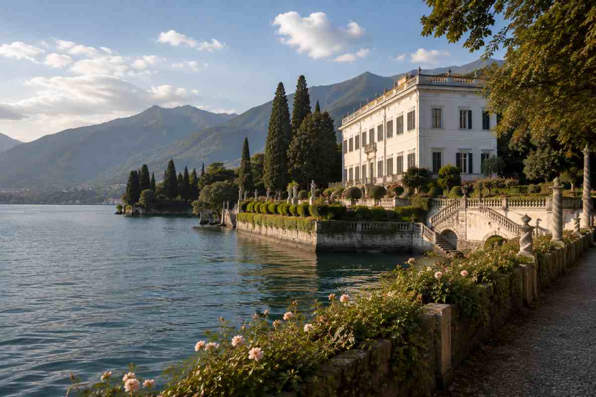 Villa Melzi gardens in Bellagio overlooking Lake Como