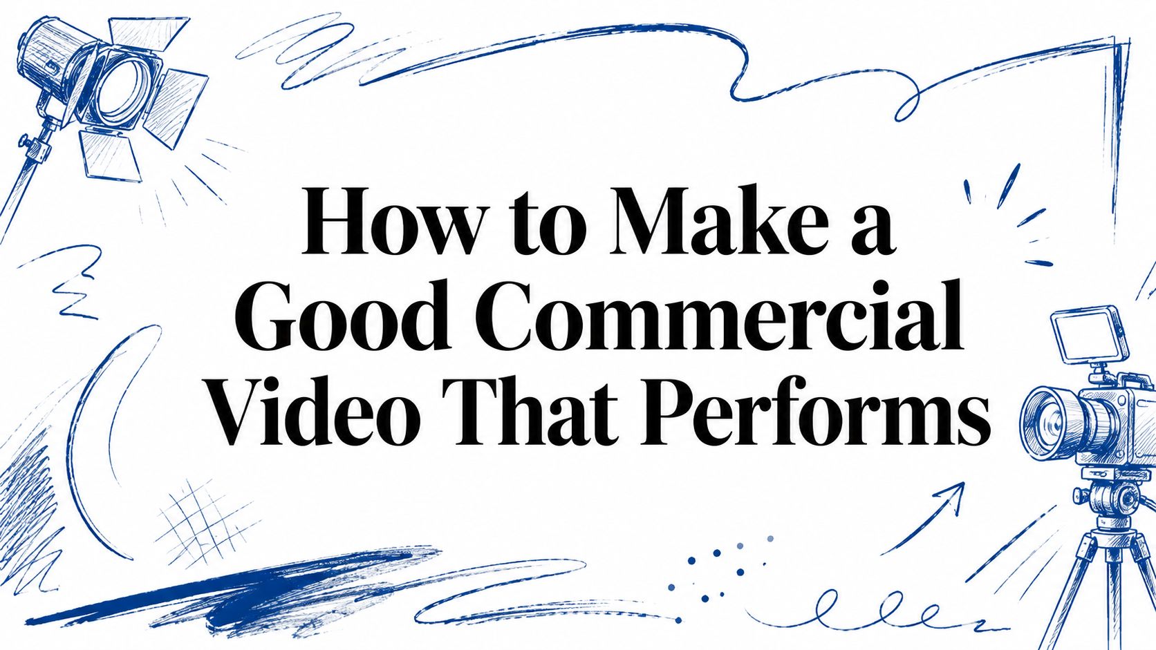 How to Make a Good Commercial Video That Performs