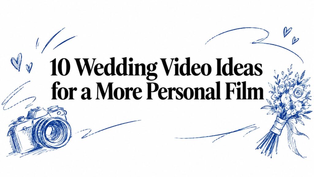 10 Wedding Video Ideas for a More Personal Film